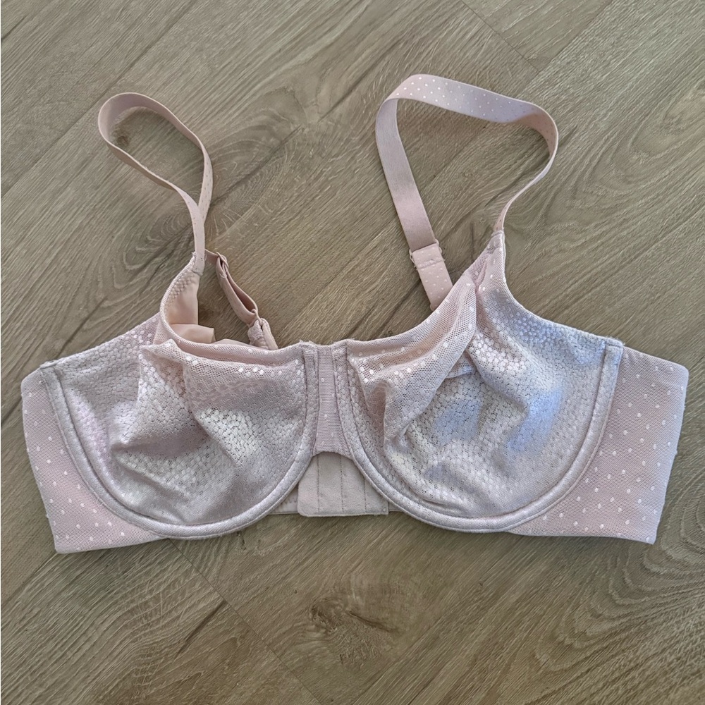 Wacoal Back NWOT Appeal Underwire Back Smoothing Bra Rose Dust Size 38D - Picture 2 of 7